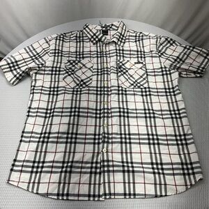 Enyce Black and Red Plaid Casual Shirt